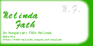 melinda fath business card